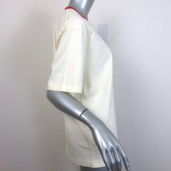 Palm Angels x Formula 1 Racing Monogram Tee Ivory Cotton Size Medium NEW - Picture 7 of 11